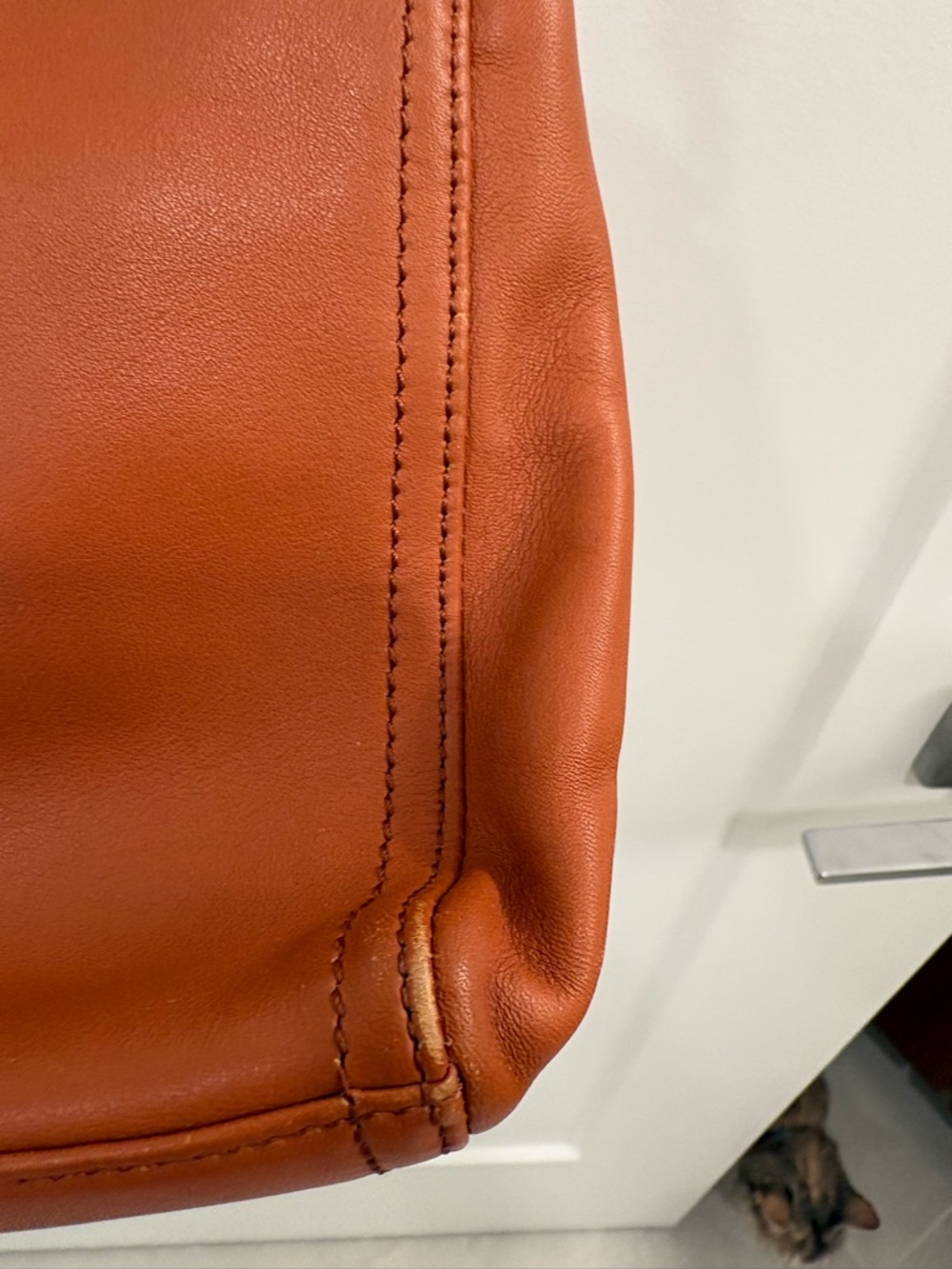Lo & Sons Pearl Crossbody in Sienne Brown Napa Leather - Picture 10 of 16